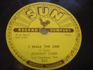 JOHNNY CASH i walk the line, vg++ to nm- 78 on SUN 1956