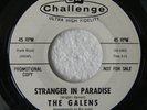 The GALENS  *Stranger In Paradise*  PROMO Challenge 45rpm  VG+