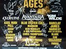 Rock Of Ages Open Air 2016 Poster m. AUTOGRAMMEN von Bands AVANTASIA, IN EXTREMO