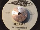 DOO WOP 45 - THE ENTERTAINERS IV - HEY LADY /CLAIRE DE LOONEY Soul VG++ HEAR
