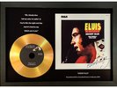 ELVIS PRESLEY 'MOODY BLUE' SIGNED GOLD PRESENTATION DISC