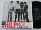 Very rare The Beatles EP Help  Sweden Parlophone 234 Dark Blue Stripes VG+VG++