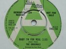 THE ORIGINALS Baby I'm For Real/DEMO UK Tamla Motown TMG 733 (1969)
