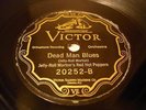 JAZZ JELLY ROLL MORTON Dead Man Blues-2 / Sidewalk Blues VICTOR 20252 V++/E-