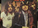 signed dédicace autographe ac dc angus malcolm young rudd  highway to hell lp .