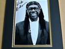 NILE RODGERS SIGNED Autograph 10X8 Photo Mount Display Chic Le Freak Music & COA