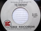 SUBURBANS doowop stock copy 45 LOVE ME  b/w  Lovin Hands on Gee Records    F2213