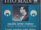TITO MADI SAMBALANCO TRIO 1966  Bossa Nova Jazz RARE PS 7” BRAZIL 45 HEAR