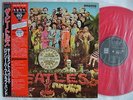 RED VINYL MONO / THE BEATLES SGT PEPPERS LONELY HEARTS CLUB BAND / WITH OBI