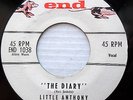 LITTLE ANTHONY & IMPERIALS doowop orig.END 45 THE DIARY b/w CHA CHA HENRY dm684