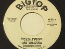 LOU JOHNSON Magic Potion/Reach Out For Me 45 Bigtop promo northern soul