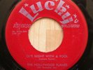 HOLLYWOOD FLAMES one night with a fool LUCKY 001 doo wop     45