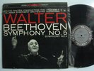 BRUNO WALTER Beethoven/ Symphony No. 5 & 4 LP COLUMBIA 6 eye Stereo MS 6055 NM
