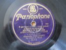 RARE RUSSIA 78RPM ALEXANDER ALEXANDRE VERTINSKY PARLOPHONE 22312 FRANCE