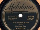78rpm – Pinewood Tom – Bed Spring Blues / Sissy Man – Melotone 13371