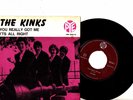 KINKS 7' PS You Really Got Me SWEDEN  PYE 7N 309  VERY RARE coverSWEDISH 45