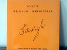 FURTWANGLER & AESCHBACHER & MACHULA / BRAHMS / RARE FR SWF PRIVATE SET / RARE NM