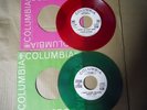 STEVE LAWRENCE EYDIE GORME- 2 RARE COLUMBIA PROMO 45'S RED & GREEN VINYL-POP ROC
