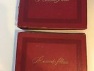 2 Vintage 45 RPM Record Storage Album Book RED - 15 Sleeves  +some 45s