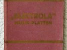 ELECTROLA MUSIK-PLATTEN  1927       Verzeichnis  Katalog  78er Schellack