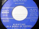 TERRY REDMAN mod beat popcorn 45 NIGHTIME is torture  WHAT IS FOREVER vg++ F2244