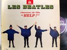 THE BEATLES HELP LP ODEON OSX 230 BLUE LABEL FRANCE MISSPELLED BEPORE / CBS LOGO
