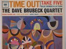 DAVE BRUBECK: Time Out, Take Out COLUMBIA 2-EYE CS 8192 Jazz Vinyl LP NM- TAS