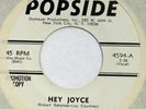LOU COURTNEY Hey Joyce POPSIDE 45 northern soul funk NM 7”