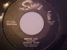 JOHNNY FAIRE: Bertha Lou / Til The Law Says Stop 45 RPM Record Rare