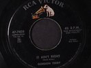 GORDON TERRY: It Ain't Right / The Saddest Day 45 Rockabilly
