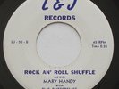 MARY HANDY w/THE BUTTERFLIES Rock An' Roll Shuffle EX L&J Doo Wop R&B 45 HEAR