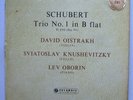 SAX 2281- SCHUBERT - Trio No 1 DAVID OISTRAKH **BLUE / SILVER** - Ex LP Record
