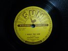 JOHNNY CASH i walk the line / get rhythm 78 RPM SUN 1956 E