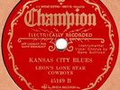 78rpm – Leon's Lone Star Cowboys – Bugle Call Rag – Champion 45169 – E+