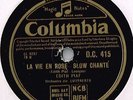 EDITH PIAF CLASSIC 78 - LA VIE EN ROSE - UN REFRAIN COURAIT DAN LA RUE