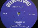 Rare  GRAND OLE OPRY Radio Show #42 Vinyl LP WSM HANK LOCKLIN/LORETTA LYNN EX