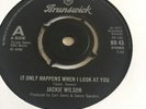 Jackie Wilson -it Only Happens When I Look At You -uk Brunswick -mint-