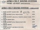 Afro Celt Sound System ?Sure-As-Not CASSETTE PROMO Progressive House Ambient