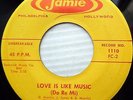FIVE CHORDS orig.VG++ JAMIE 45 LOVE IS LIKE MUSIC  DON'T JUST STAND THERE mg1342