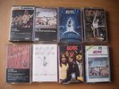 8 ac/dc cassettes stiff upper ballbreaker highway deeds flick of 74 fly on wall
