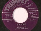 WILLIE LOVE: V-8 Ford / Nelson Street Blues 45 (big playable storage warp)