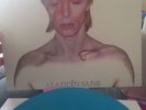 DAVID BOWIE - ALADDIN SANE- RARE Blue Wax Vinyl Lp Marble