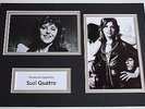 Suzi Quatro Signed Autograph A4 photo display Music AFTAL Memorabilia COA