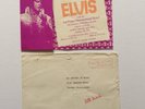 ELVIS PRESLEY-STUNNING PERSONAL INVITE FOR AL DVORIN TO OPENING SHOW NIGHT