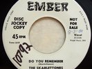 EMBER 1053 Skarlettones orig PROMO R&B/DooWop 45 Mint Minus Do You Remember