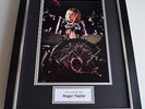 Roger Taylor SIGNED FRAMED Photo Autograph 16x12 display Queen Music AFTAL & COA
