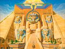 IRON MAIDEN Powerslave LP 1984 vinyl TEXTURED  Capitol SJ-12321 STERLING  NM