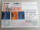 1992 Guns N' Roses 'Use Your Illusion' Tour Wembley Stadium Unused Ticket