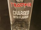 IRON MAIDEN TROOPER PINT GLASS - NEW AND UNUSED - NEW DESIGN