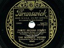 BOSWELL SISTERS & Dorsey Bros. on V+ 1933 Brunswick 6545 - Forty Second Street